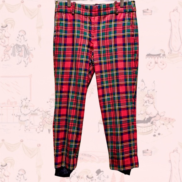 J Crew Petite Cameron Slim Crop Pant in Tartan Bi-Stretch Wool - Picture 6 of 6